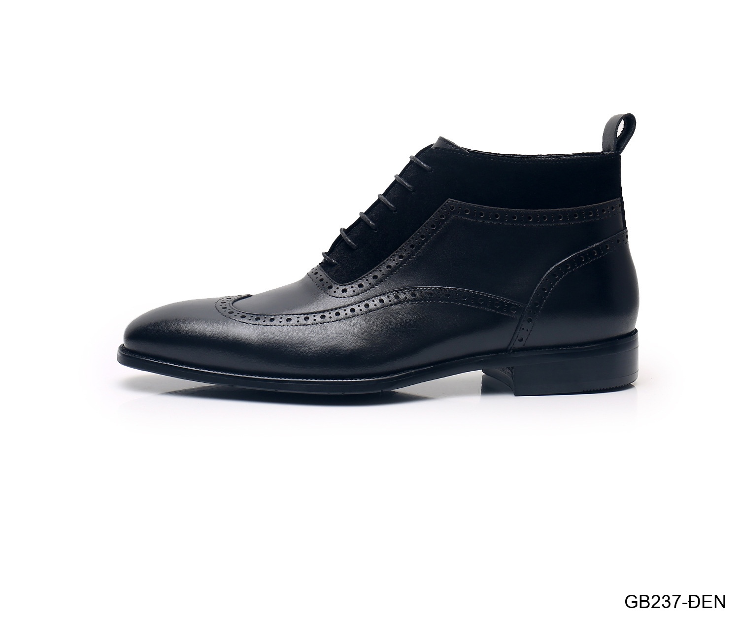 GB237 - Giày Chelsea Nam Da Bò Phong Cách Anh Quốc Đế Cao Su Chống Trượt Màu Đen Nâu_thumbnail_9