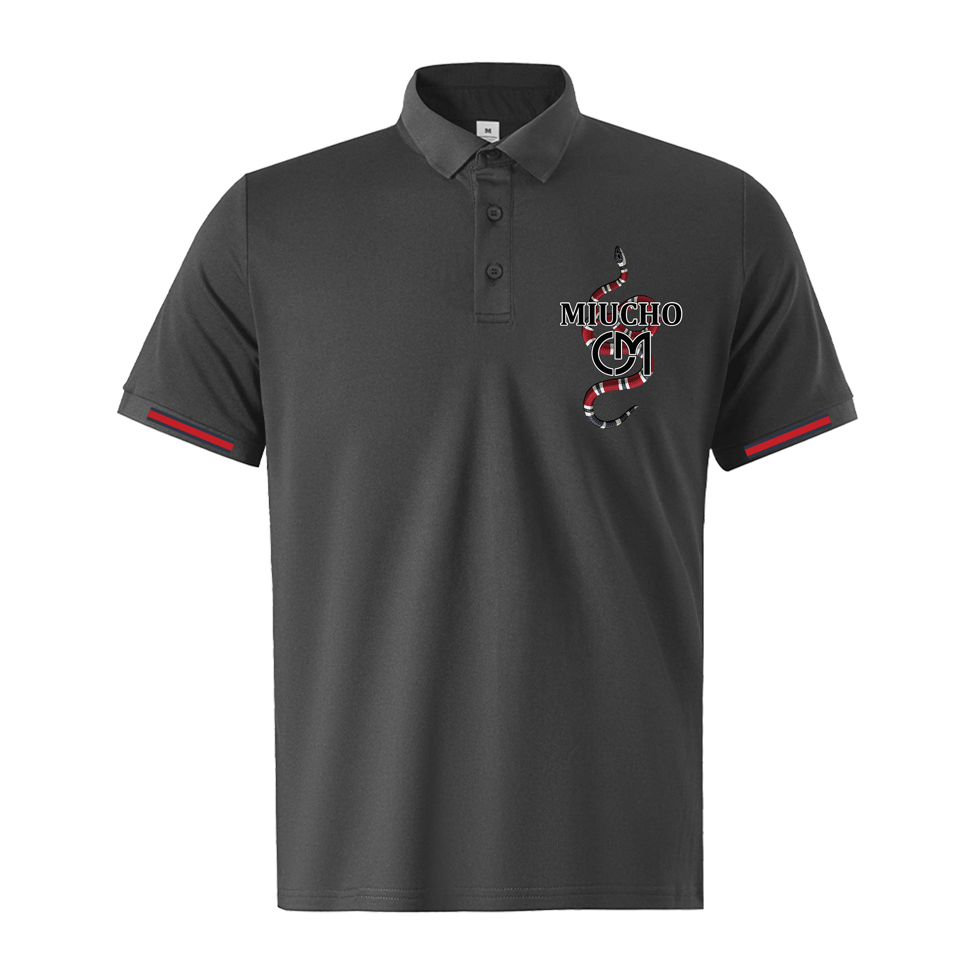 Áo polo nam form vừa 1925 Miucho Iconic vải cá sấu đứng form thoáng mát in basic_thumbnail_0