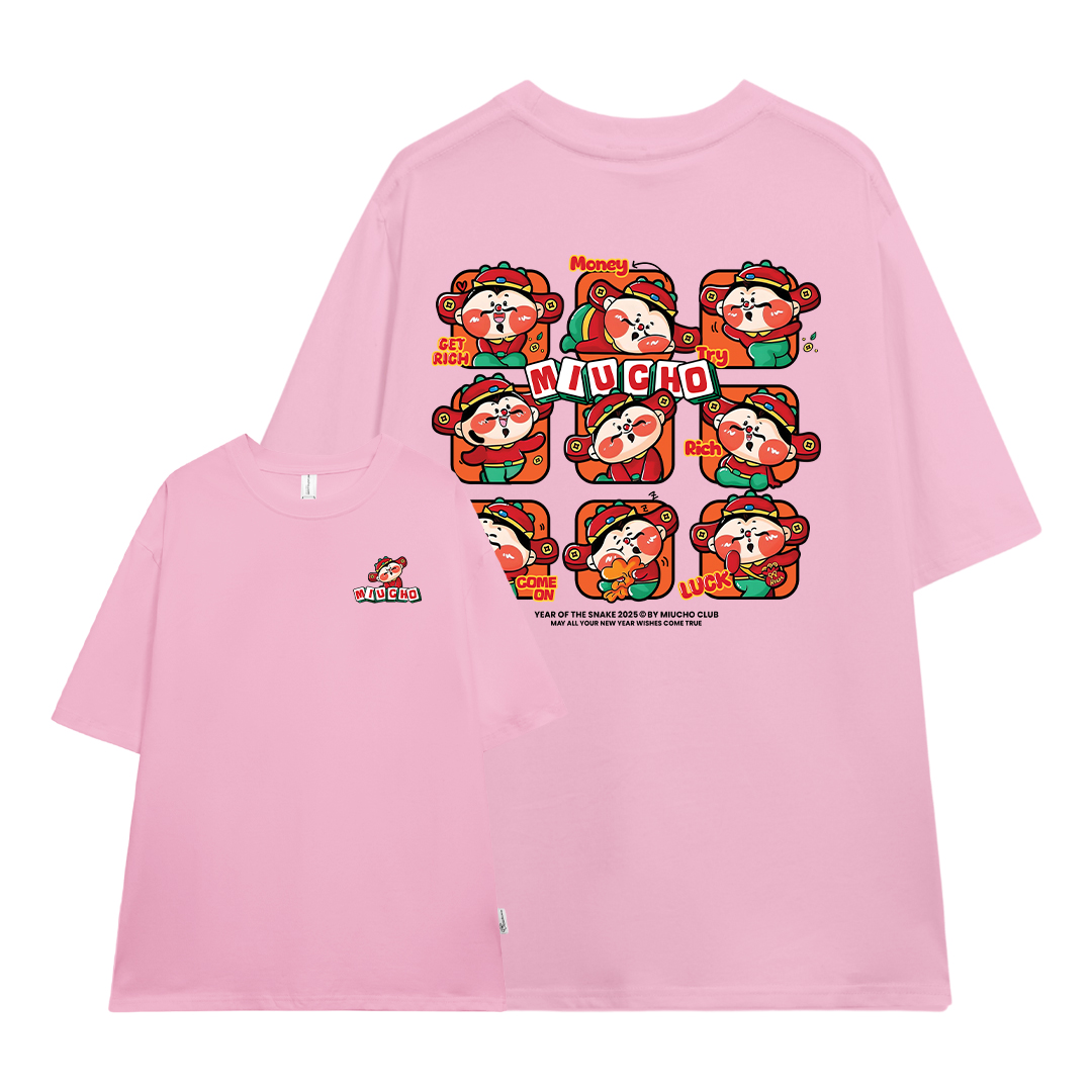 Áo thun tết form rộng cổ tròn chất vải cotton 4c co giãn thoáng mát ATD1743 Miucho in mix_thumbnail_12