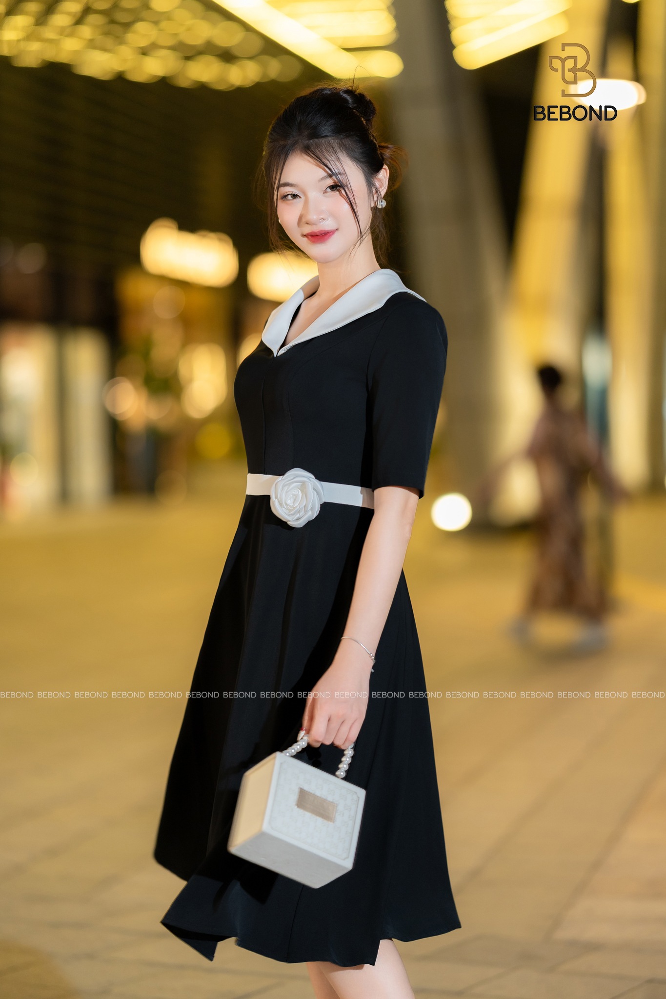 Đầm dài CLINTON màu ĐEN_thumbnail_6