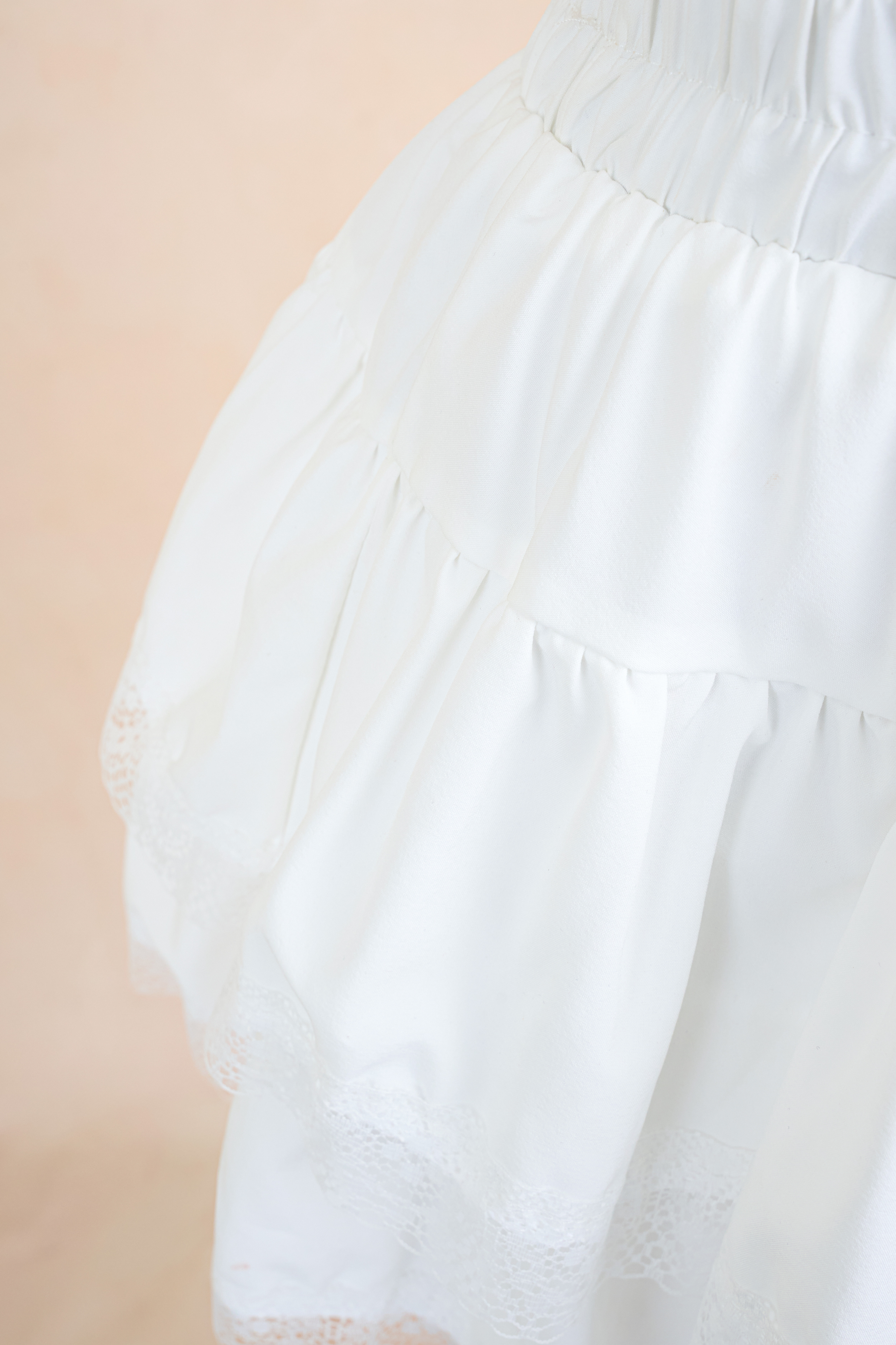 Chân Váy Xoè Thô Viền Ren QC