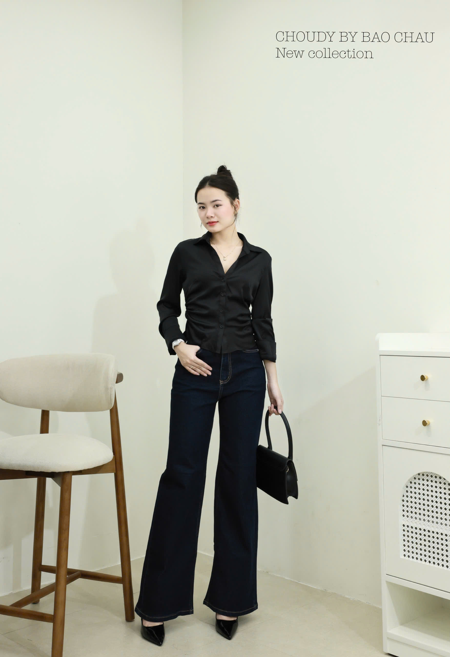 Q310 QUẦN JEAN SUÔNG ĐẬM