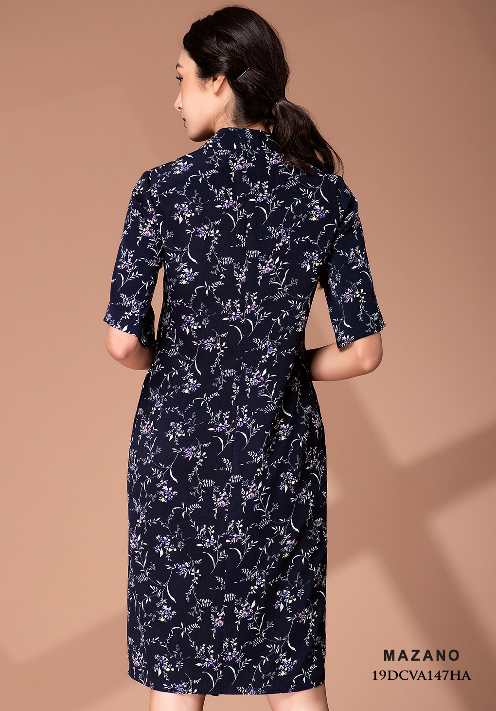 Đầm xanh than hoa xanh giả sơ mi_thumbnail_3