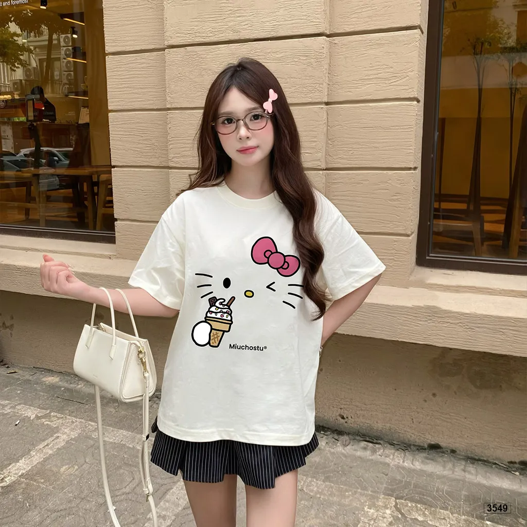 Áo thun boxy nữ tính kitty hot trend Miucho 3549_thumbnail_4