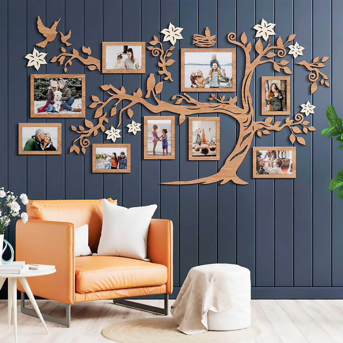 Khung Ảnh Gỗ - Cây Gia Đình (In Theo Yêu Cầu, Lưu Giữ Kỷ Niệm Ấm Áp)_thumbnail_2