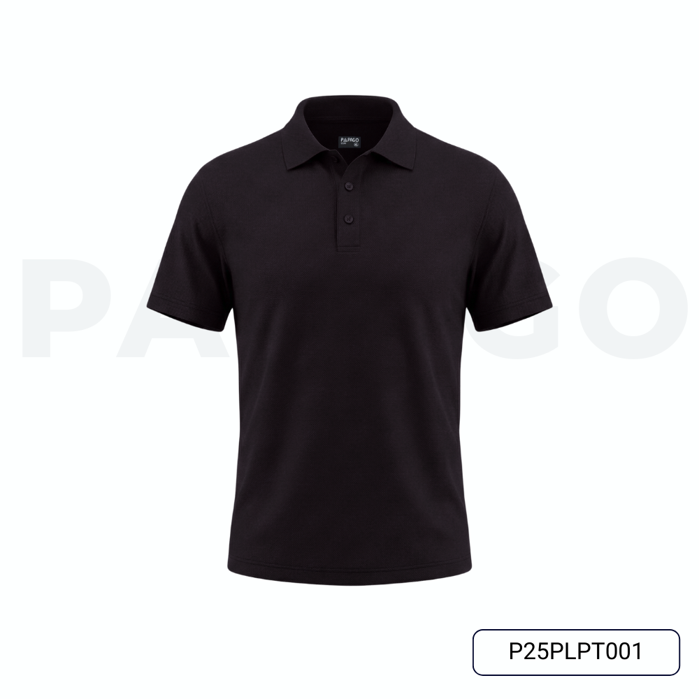 Áo polo cao cấp PAPAGO nam Trung niên vải cotton kim cương form rộng thêu logo trụ áo - P25PLCT005_thumbnail_7