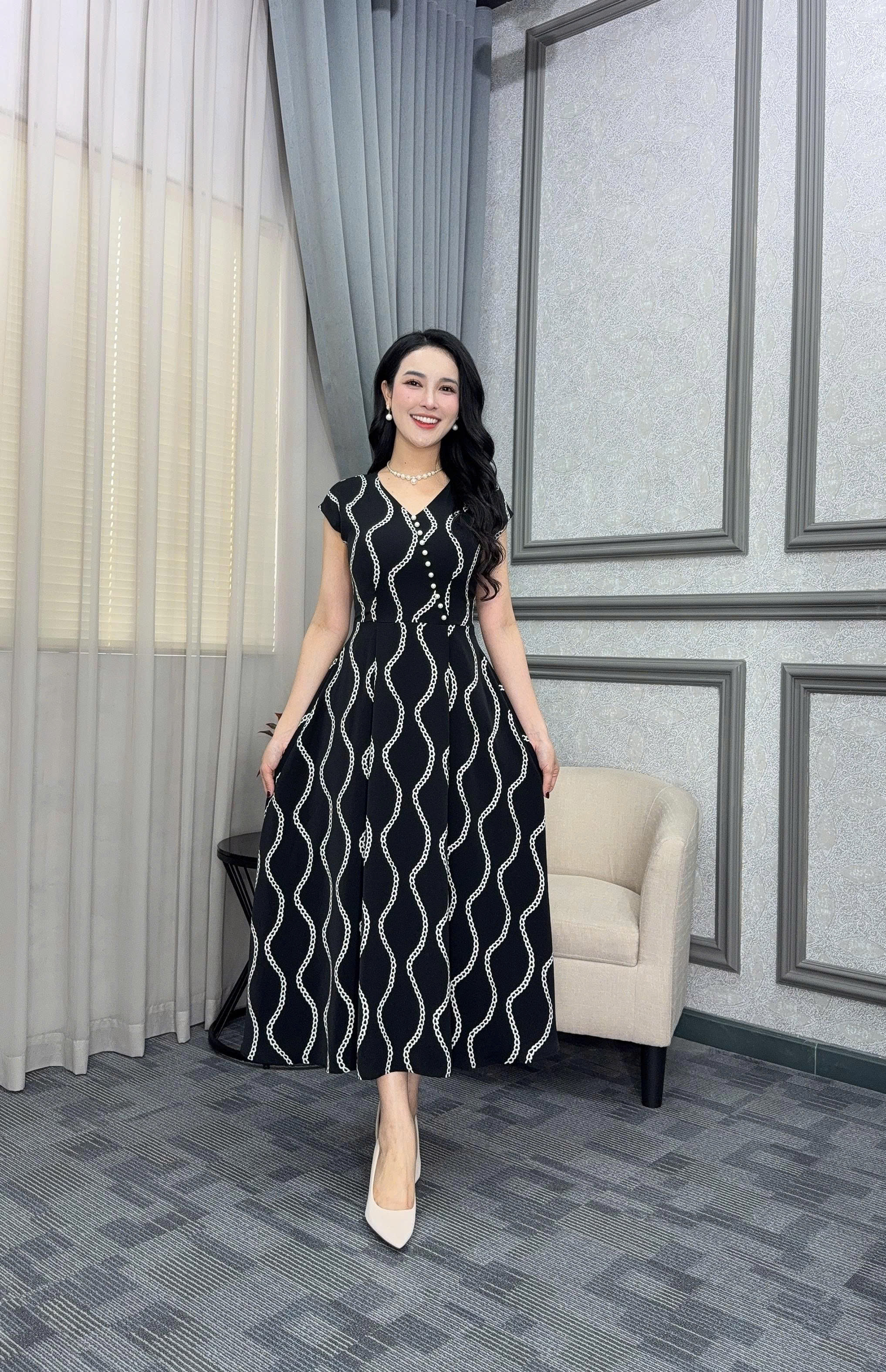 Đầm xòe - Y1990 - Thương hiệu Zonbig_thumbnail_1