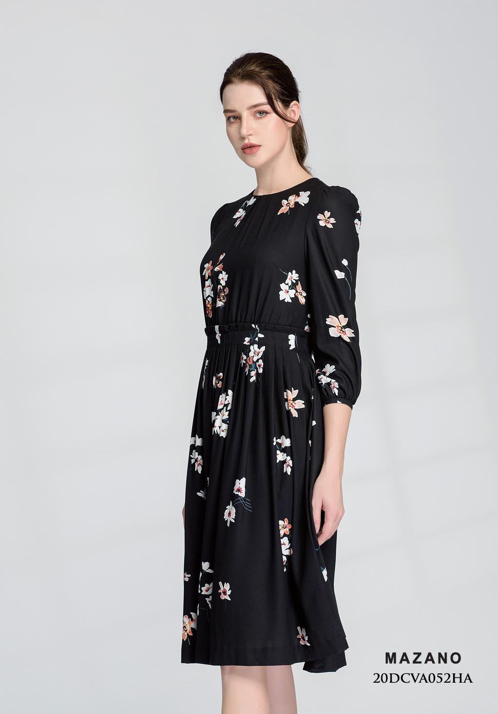 Đầm đen bùng eo Xếp bèo ly eo_thumbnail_2