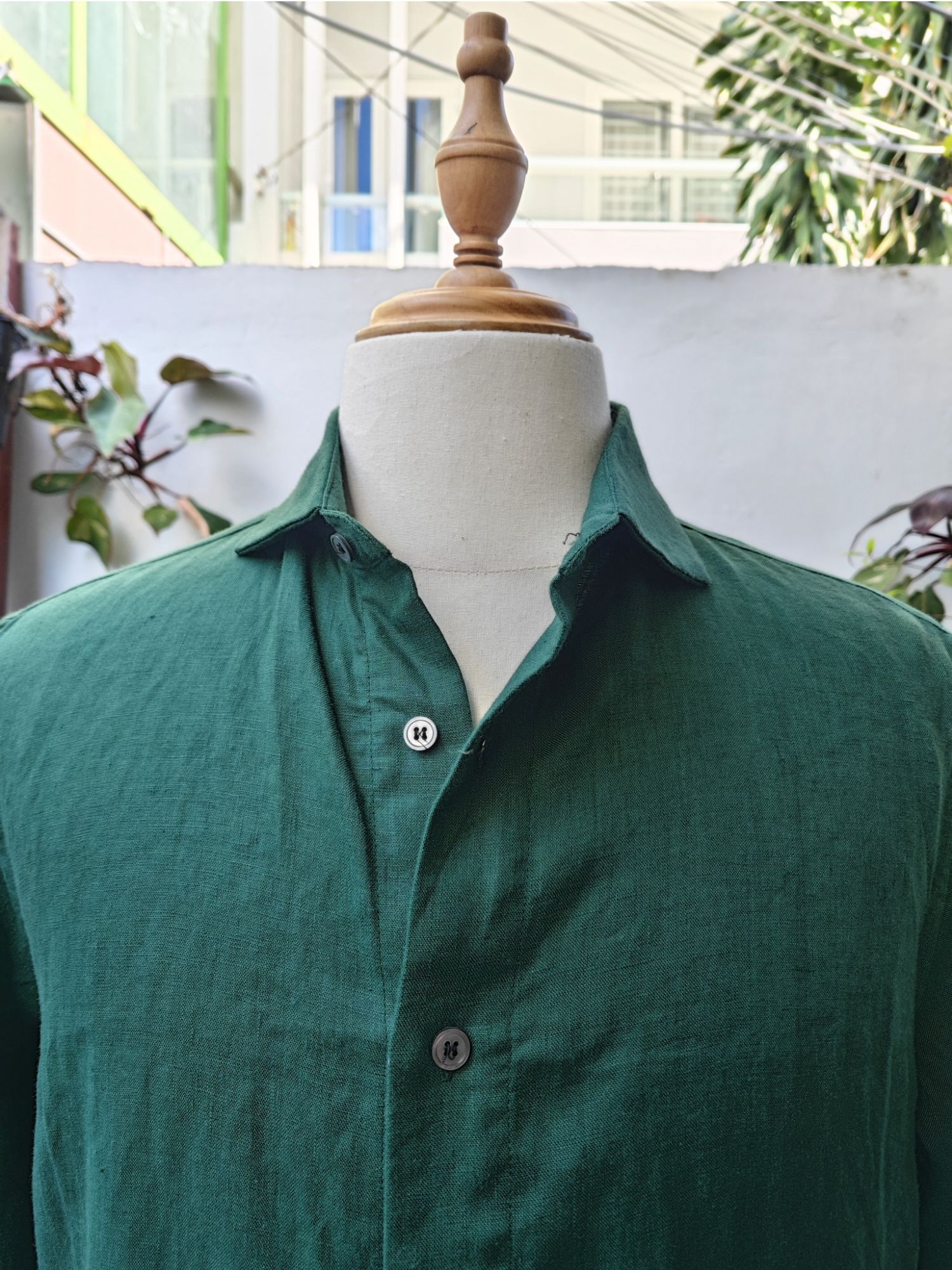 Sơ mi 100% linen tay dài cổ kiểu Ý_thumbnail_2