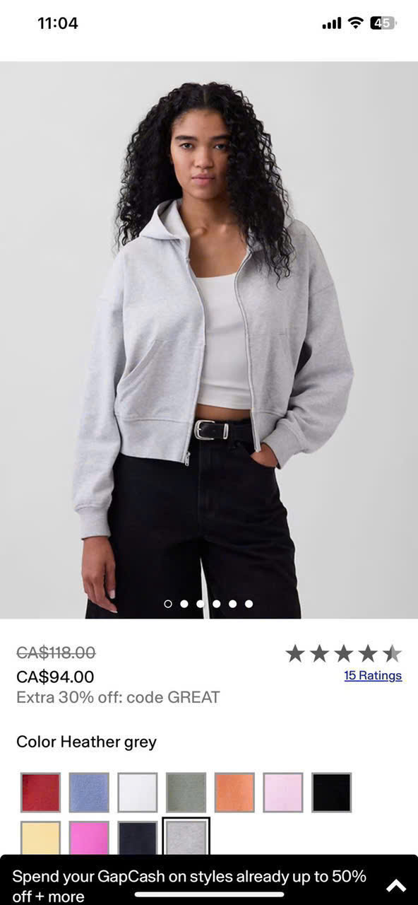 Áo khoác nỉ có nón ( VÀNG )_thumbnail_3