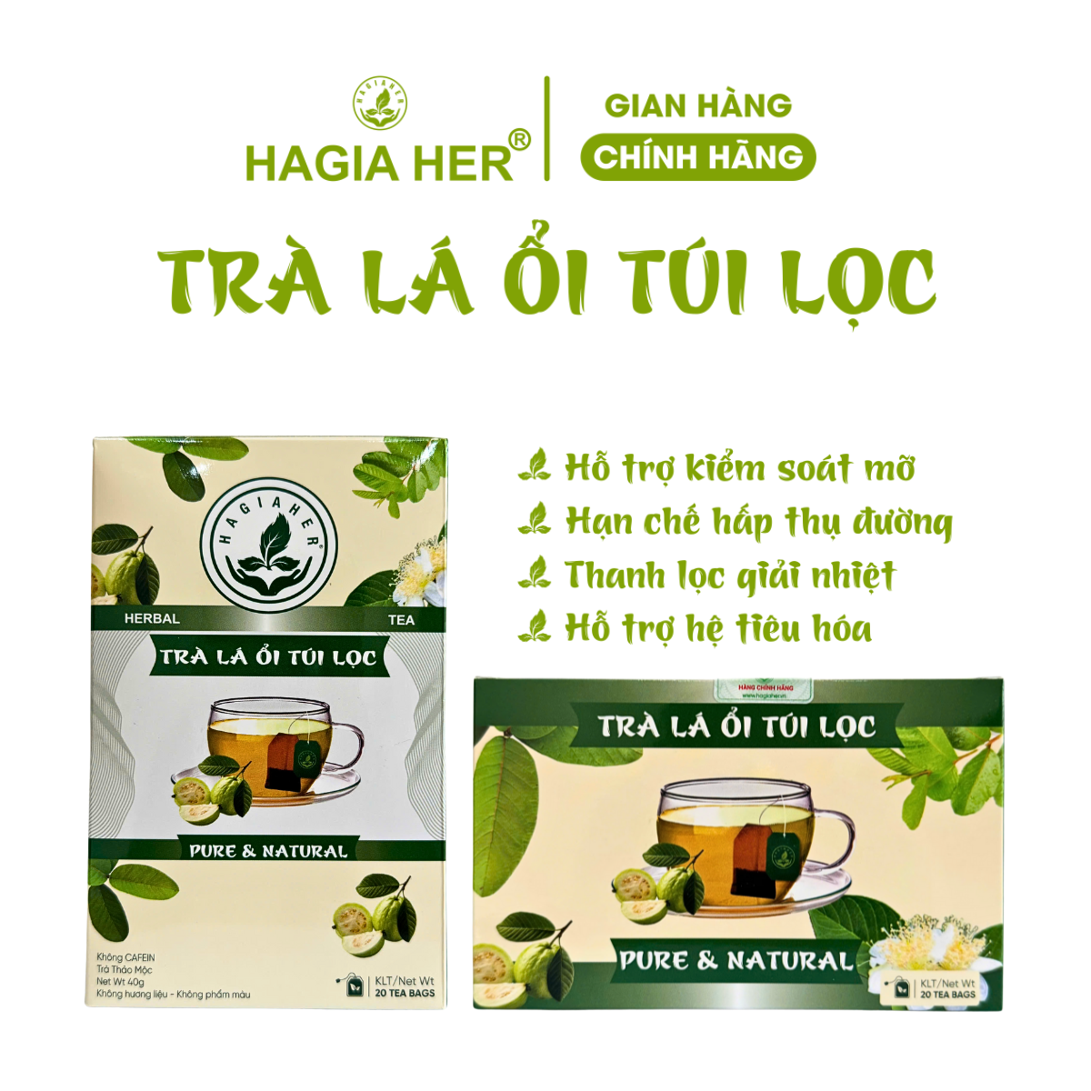 TRÀ LÁ ỔI TÚI LỌC