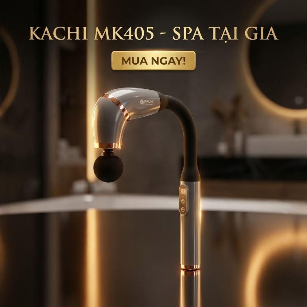 Gậy Massage Kachi MK405 – Súng Massage Cầm Tay Có Tay Nối Dài, Thư Giãn Sâu Từng Nhóm Cơ_thumbnail_9