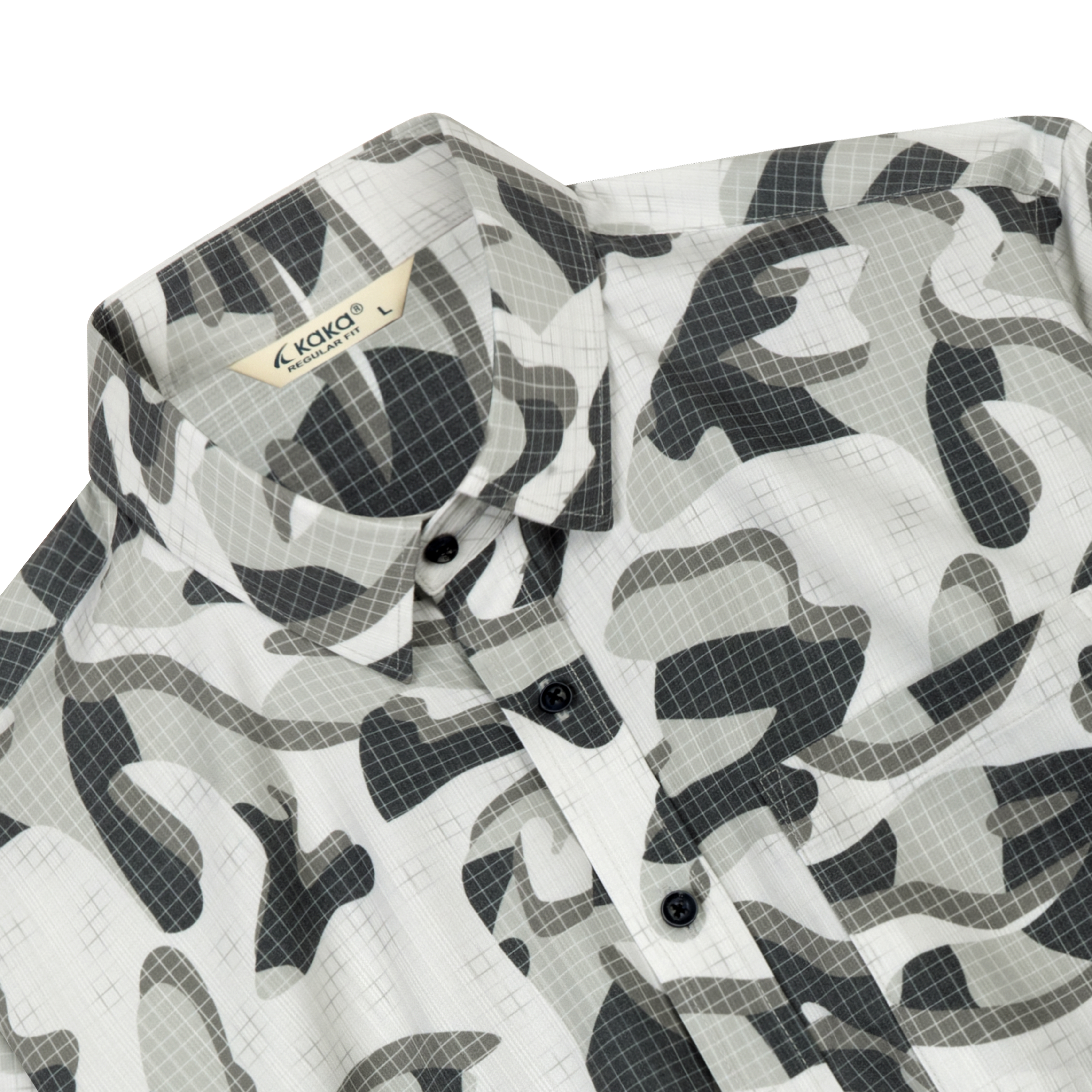 Áo Sơ Mi Kaka Hoạ Tiết Vạt Tôm