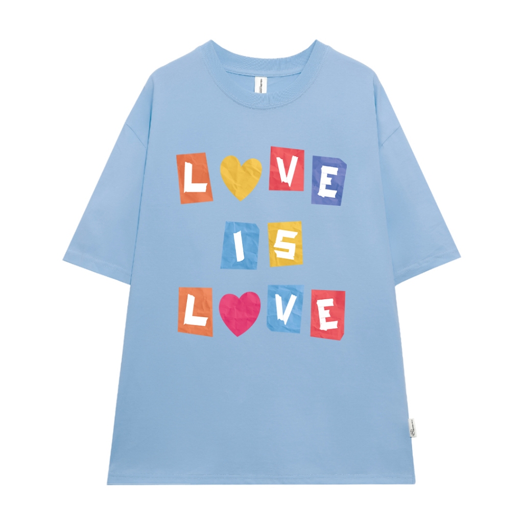 Áo thun cuple trái tim cực xinh form rộng local brand ATD945 Miucho tay ngắn cổ tròn in mix_thumbnail_9