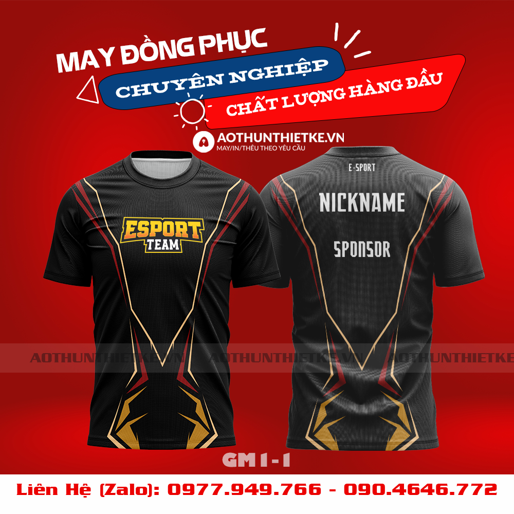 Mẫu Áo Game Thủ Esports Thiết Kế - TKGM66