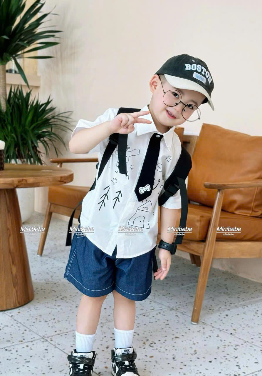 R73 BỘ SƠ MI CHÓ GOOD CÀ VẠT- A108.301_thumbnail_2