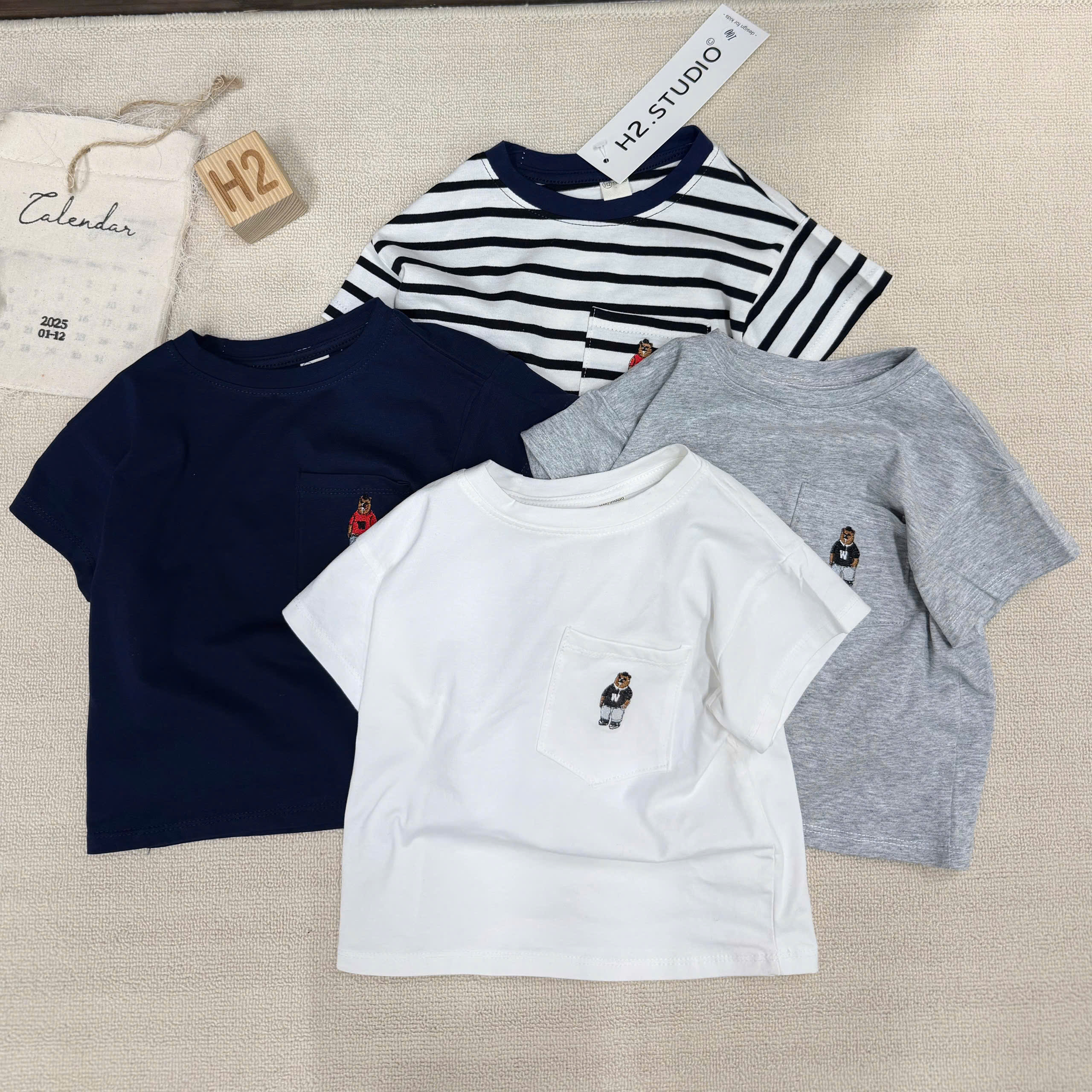 B97 SET 4 ÁO CỘC TAY GẤU W- A106.282