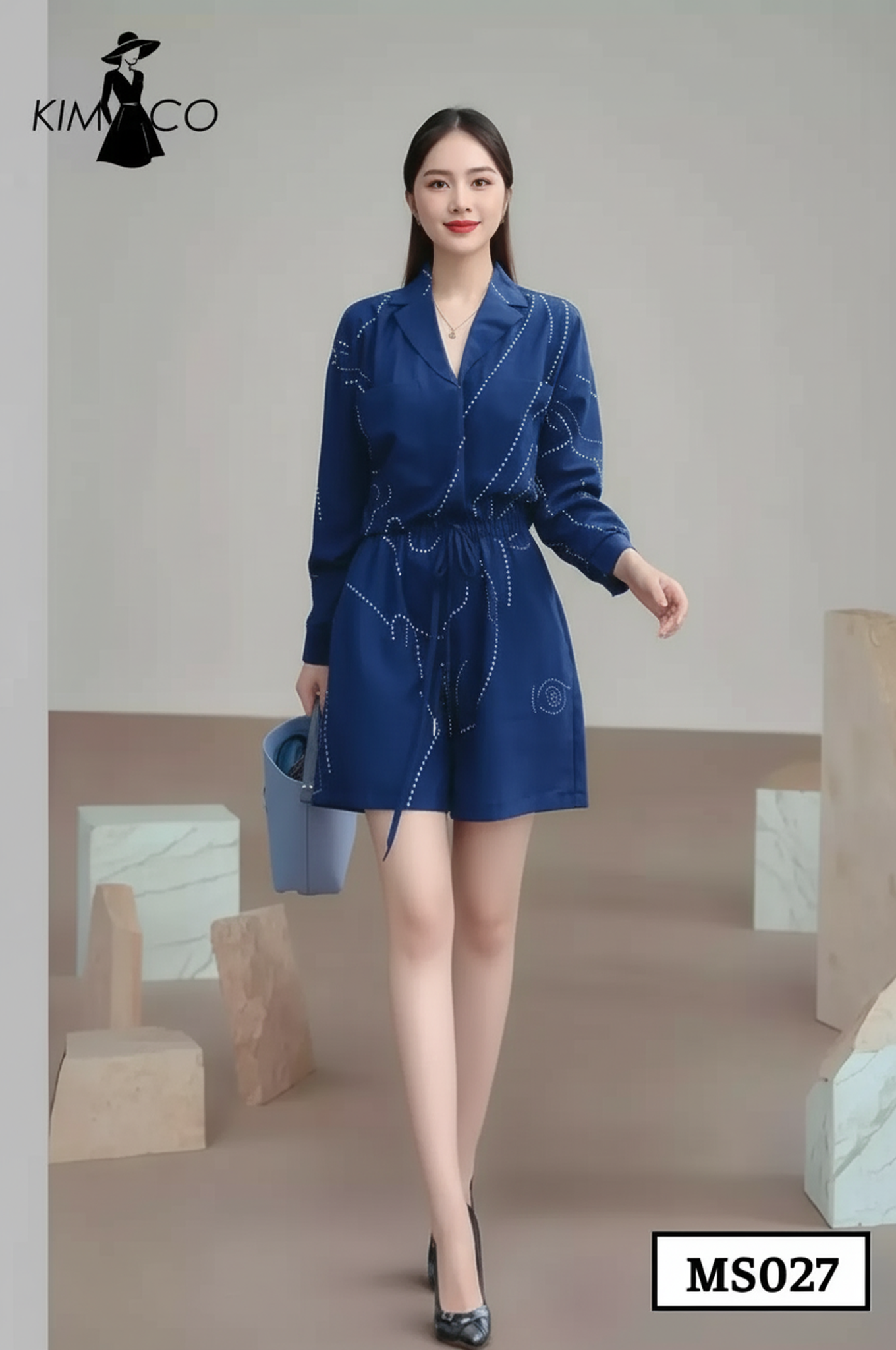 Set Navy Lines Hot Hit -  MS027