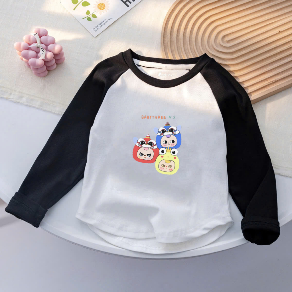 Áo thu đông cho bé gái chất borip co giãn 4 chiều - Áo dài tay bé gái hình dễ thương - Loza Kids AD001_thumbnail_7