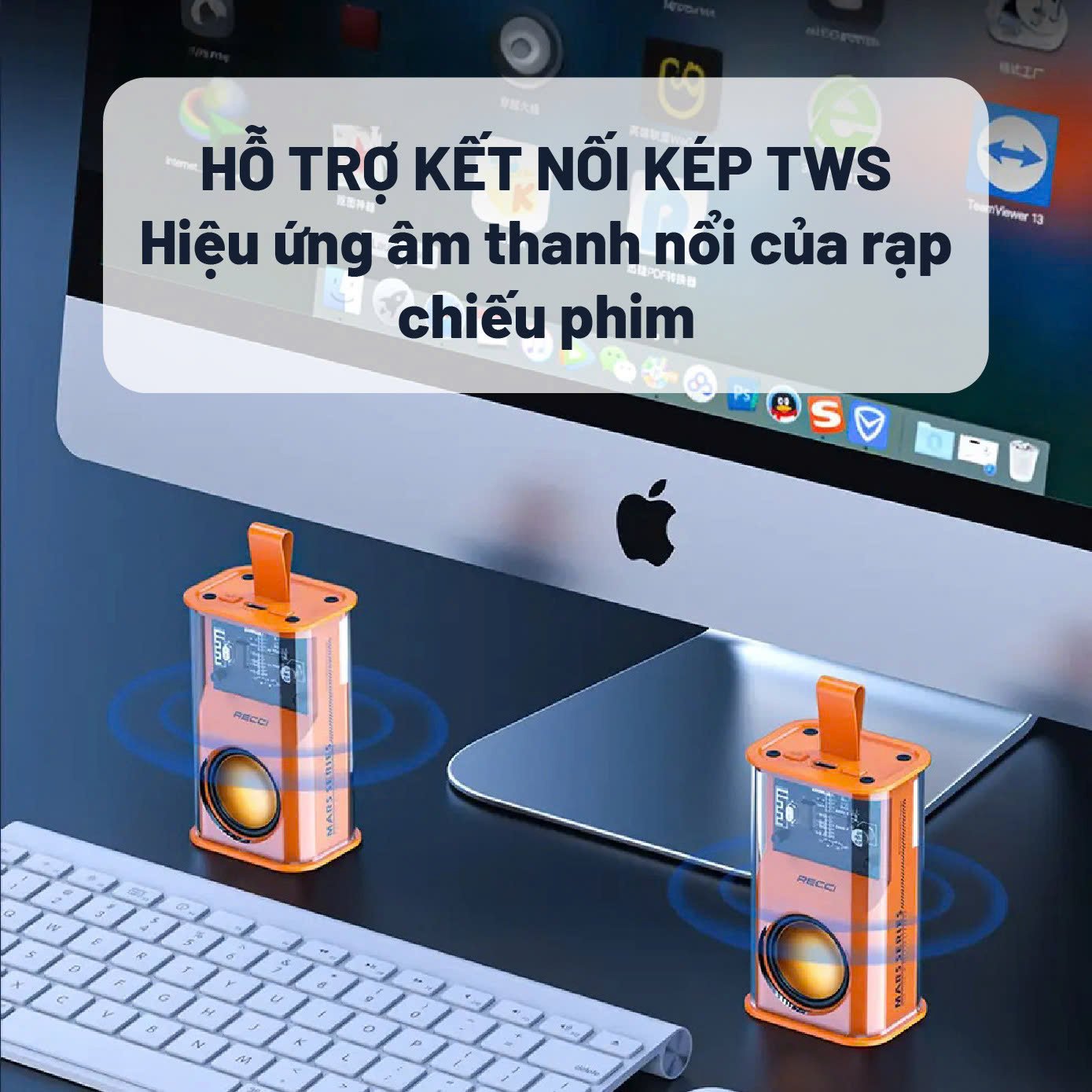 Loa Bluetooth Recci - RSK-W30-BLACK & ORANGE_thumbnail_3