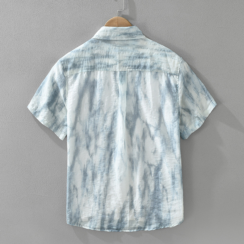 Áo Sơ Mi Nam Ngắn Tay – Lyocell Nhật Bản, Form Rộng Văn Học, Đa Năng_thumbnail_2