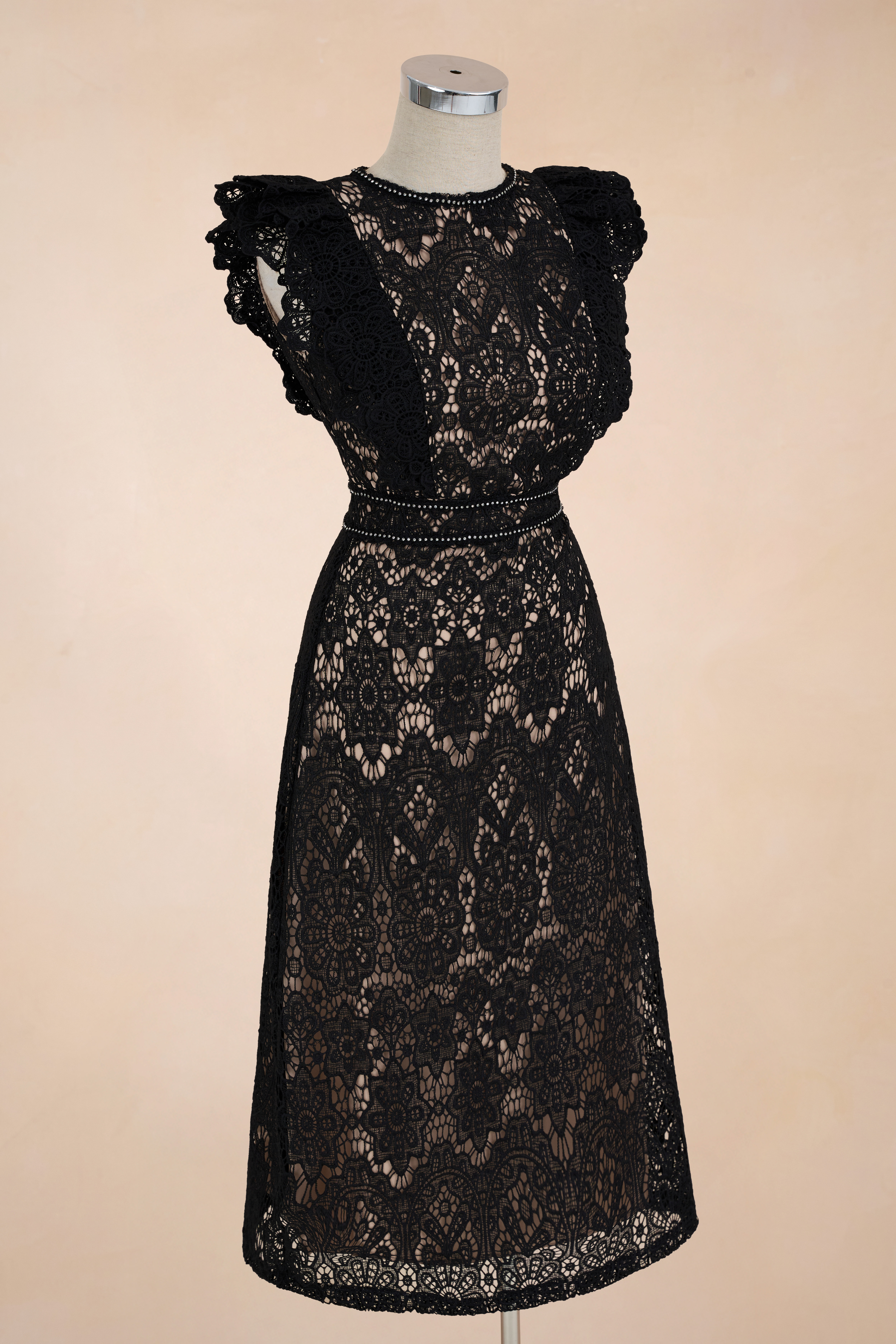 Đầm Chữ A Cánh Tiên Đính Đá Hoạt Tiết Ren_thumbnail_2