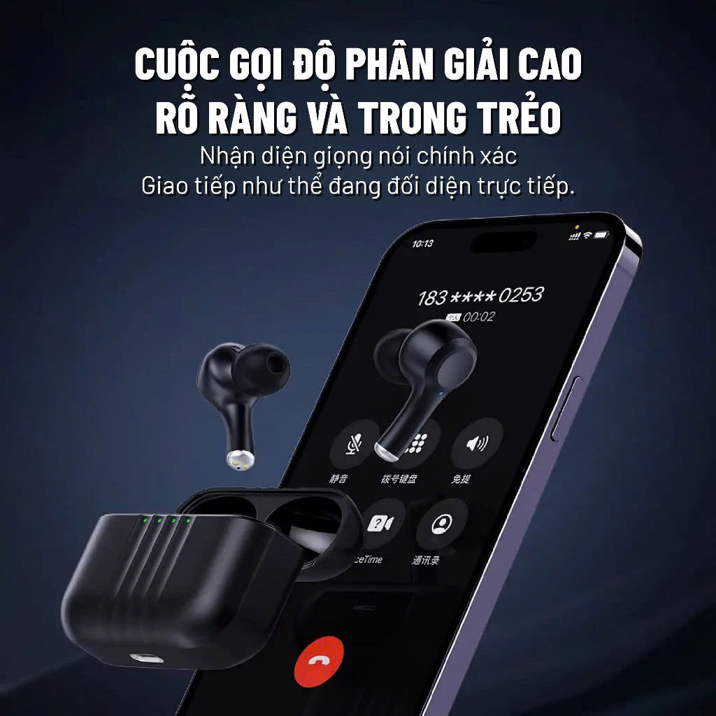 Tai nghe Bluetooth Đen Recci - REP-W55-BLACK_thumbnail_2