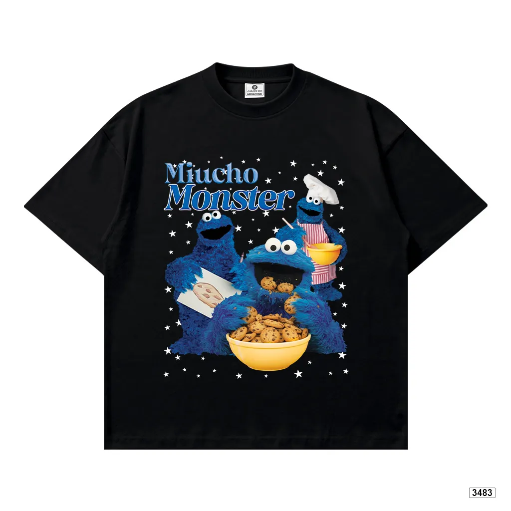 Áo thun boxy hoạt hình Miucho Monster tôn dáng chuẩn form 3483_thumbnail_9