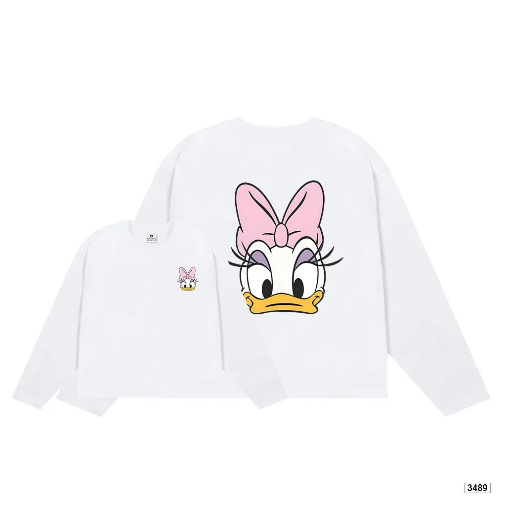 Áo thun boxy nữ tay dài Vịt donalid Miucho 3489_thumbnail_0