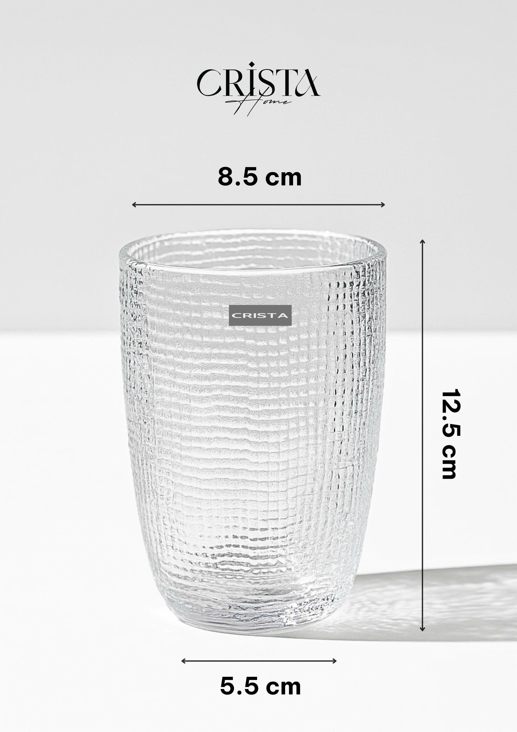 Bộ 6 cốc thủy tinh CRISTA HOME  vân lưới dập nổi 420 ml_thumbnail_52