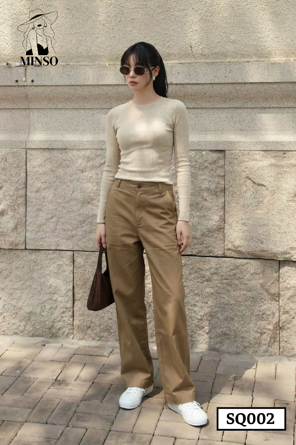 Quần Kaki dáng suông ống rộng SQ002