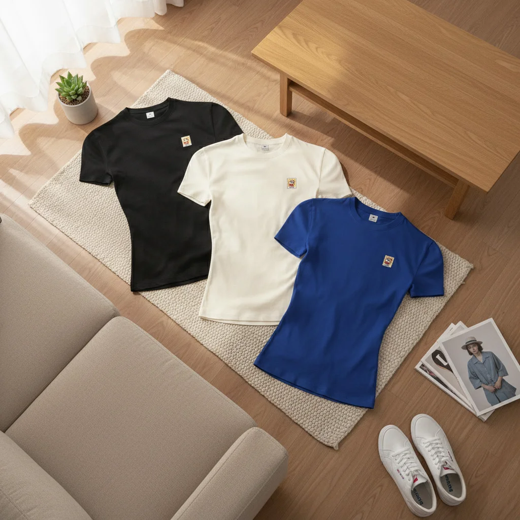 Áo baby tee form slim fit Miucho vải visco thoáng mát hack dáng nhiều màu 3008_thumbnail_7