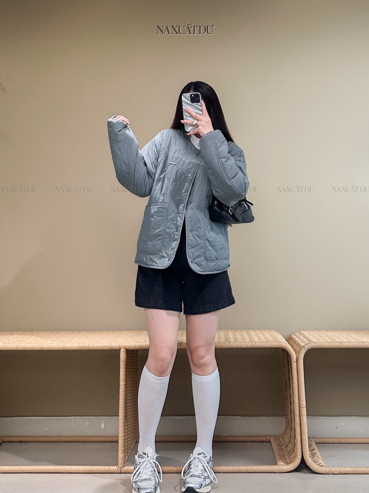 Áo khoác lông unisex 2 mặt 