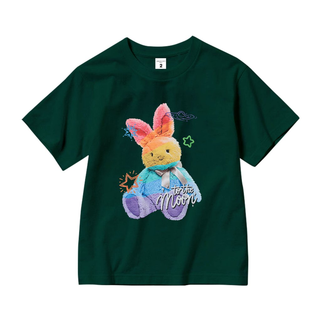 Áo thun bé gái dễ thương form rộng AED640 Miucho Kid 100% vải cotton thoáng mát basic_thumbnail_10