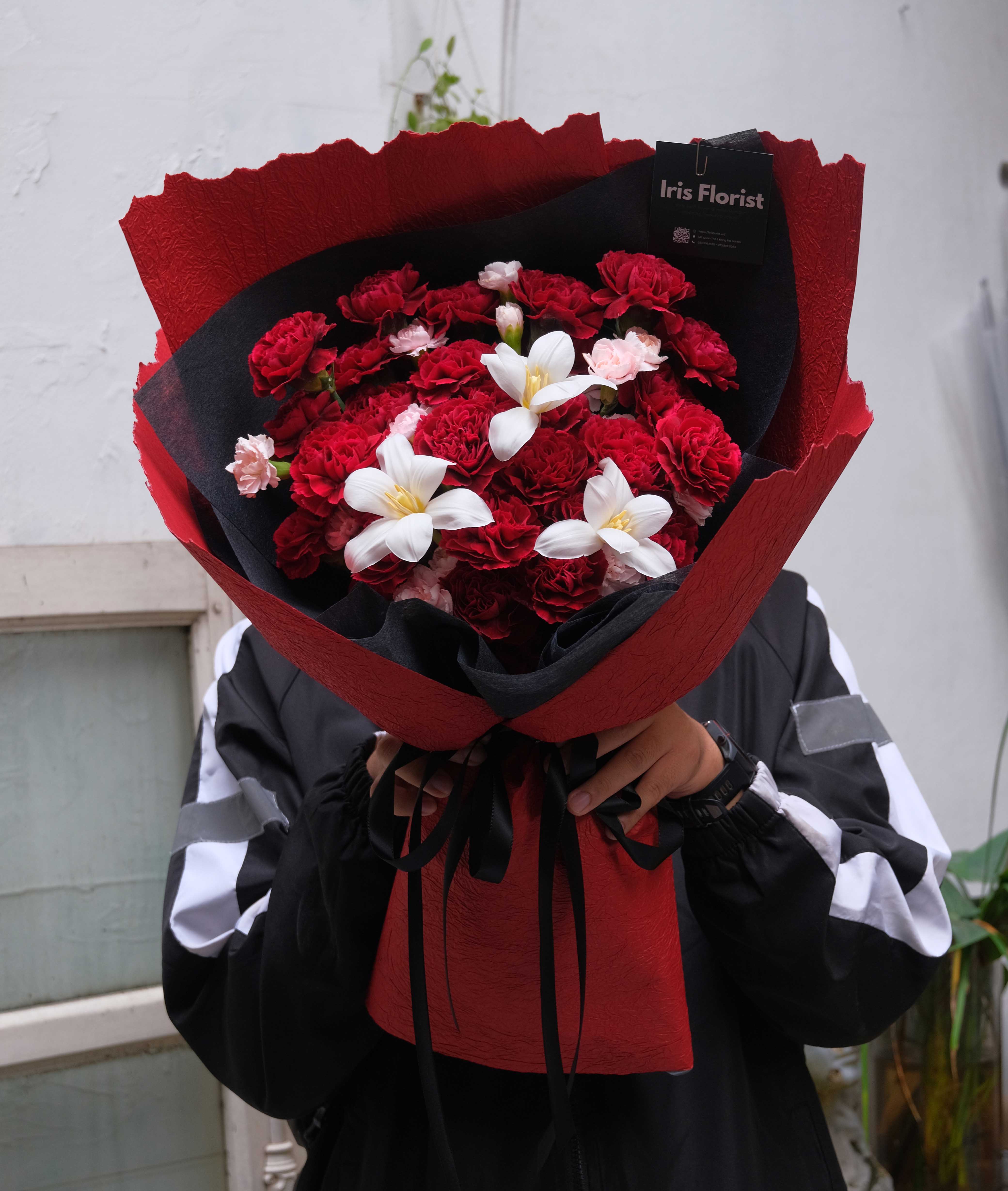 Bó hoa Panxe đỏ mix Tulip_thumbnail_1