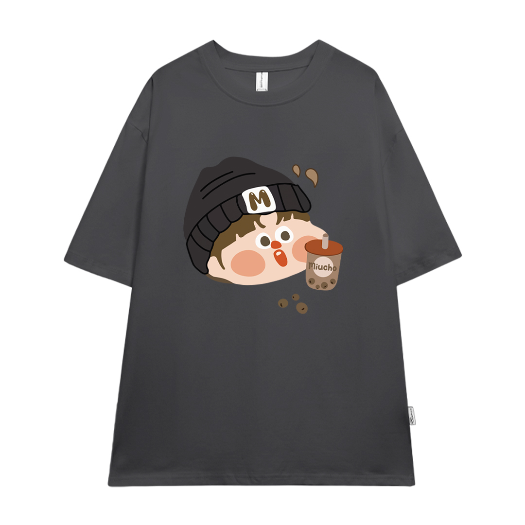 Áo thun couple cặp đôi dễ thương form rộng local brand ATD943 Miucho tay ngắn cổ tròn in mix_thumbnail_20