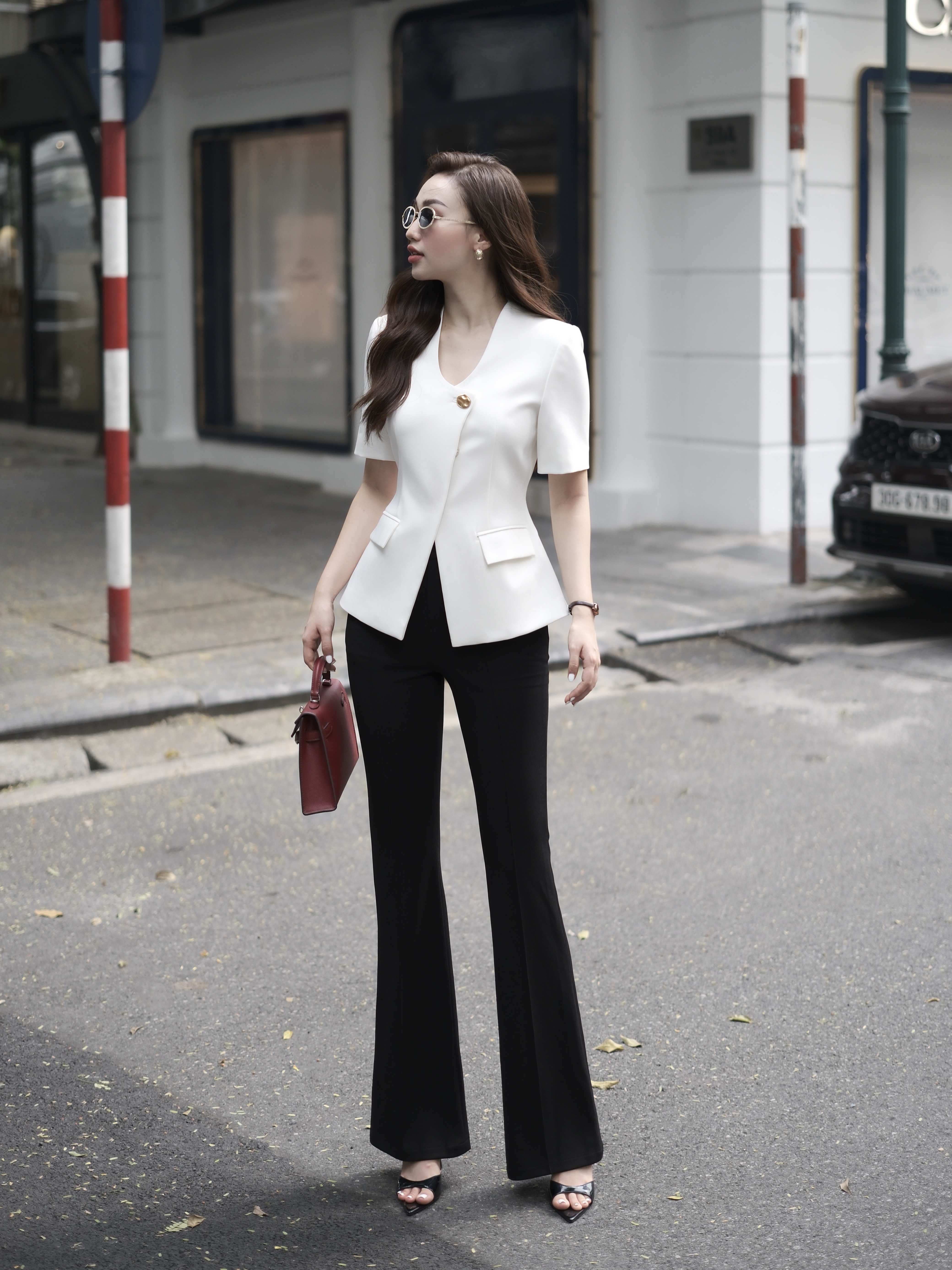 Áo ký giả vạt chéo HAGOO