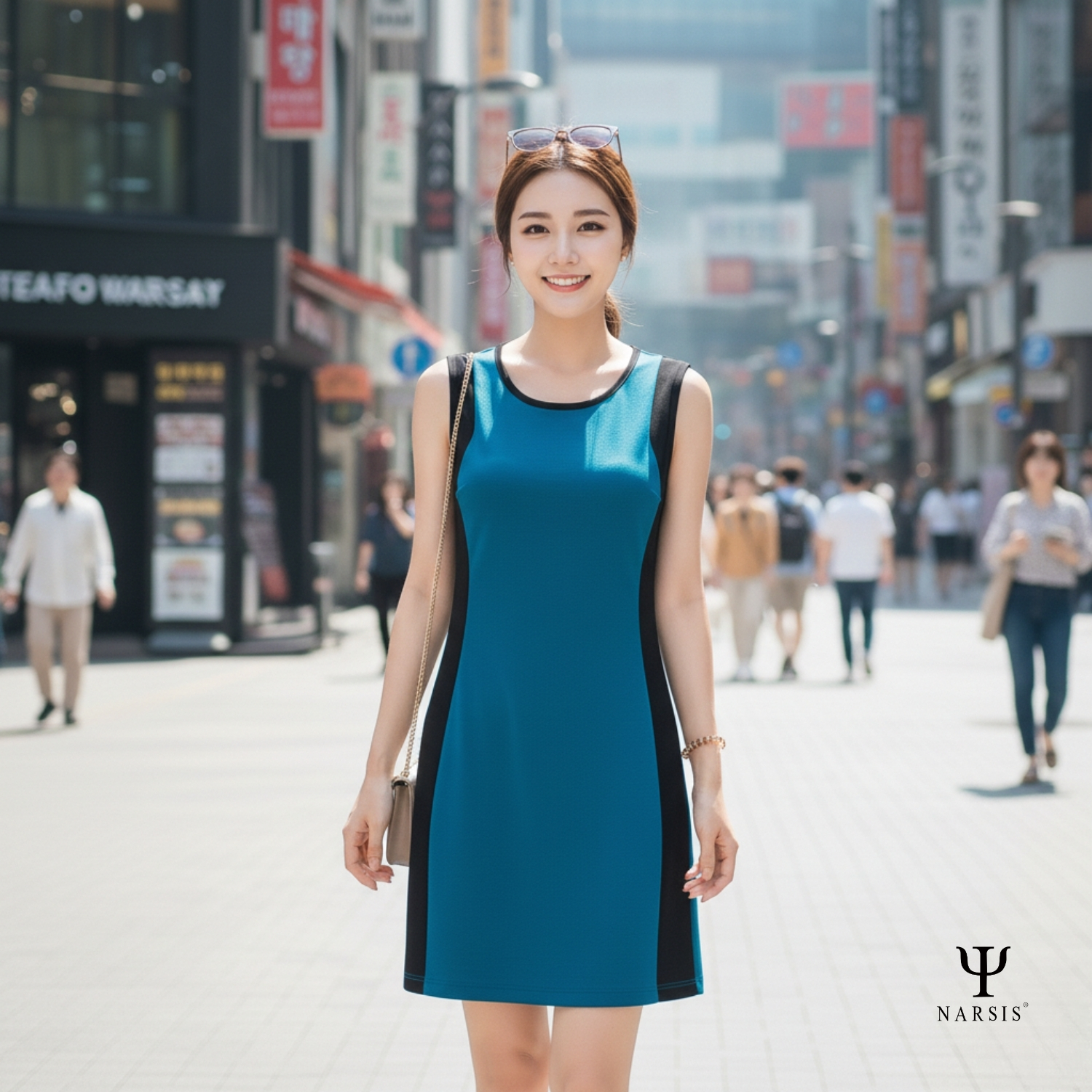 VÁY NỮ NEW1260 NARSIS CHẤT LIỆU THOÁNG MÁT, DỄ CHỊU, THOẢI MÁI CẢ NGÀY, DỄ VẬN ĐỘNG_thumbnail_3