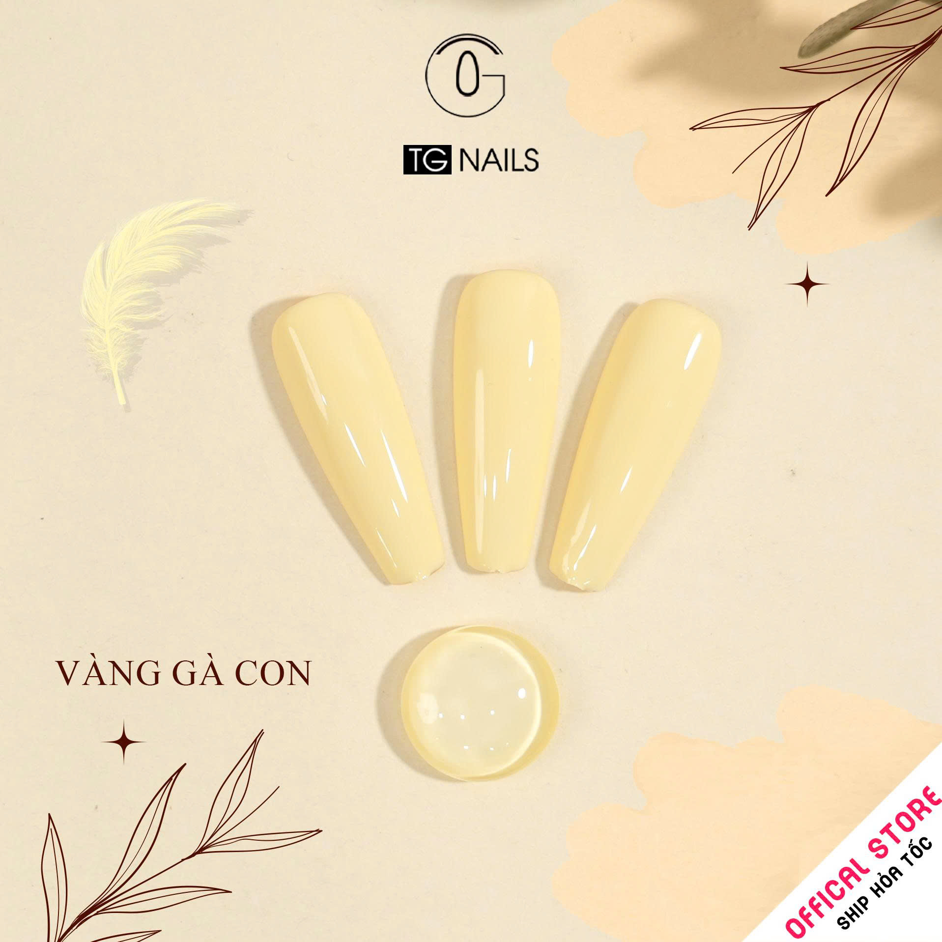 Sơn gel Vàng TG cọ tròn chai 15ml