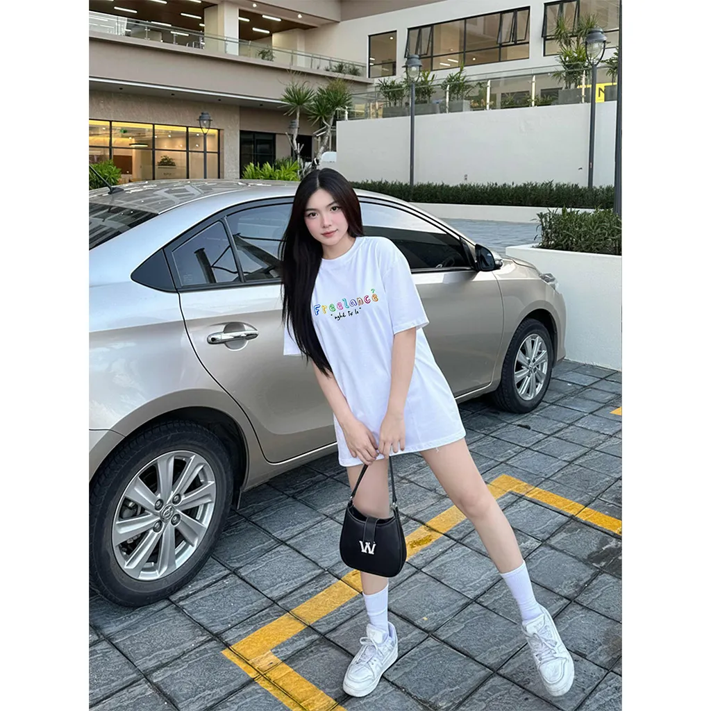 Áo thun form rộng local brand Miucho Club vải dày dặn thoáng mát chữ kiểu Nghề tự lo 2862_thumbnail_9