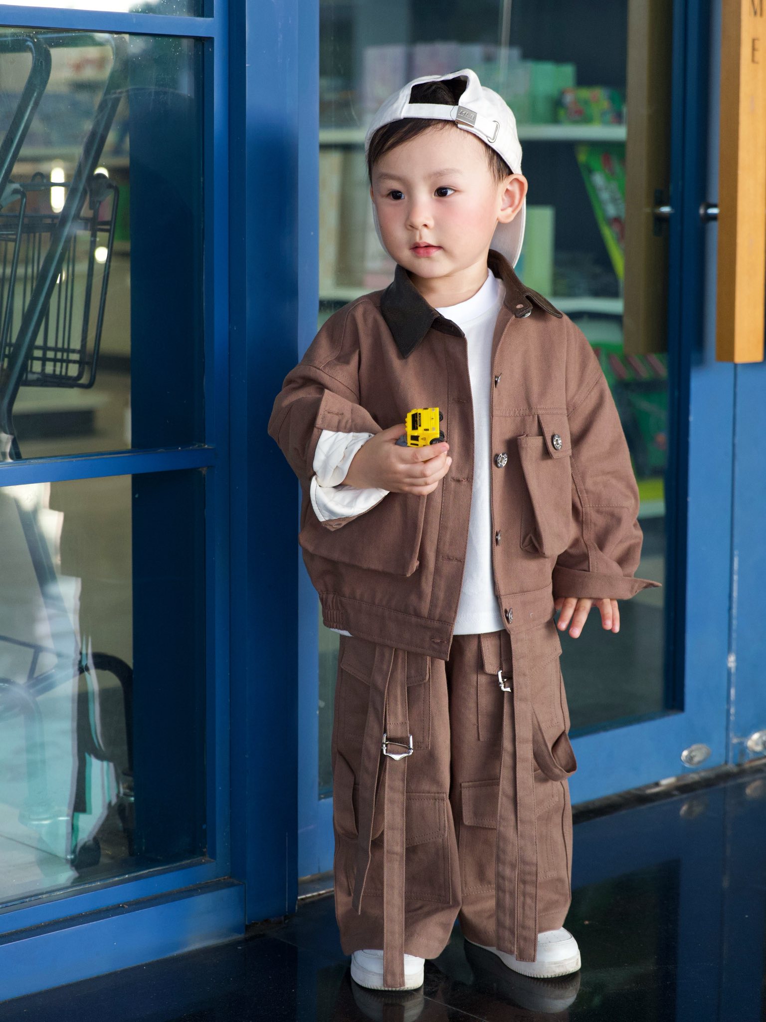 Áo khoác kaki phối cổ da cho bé_thumbnail_4