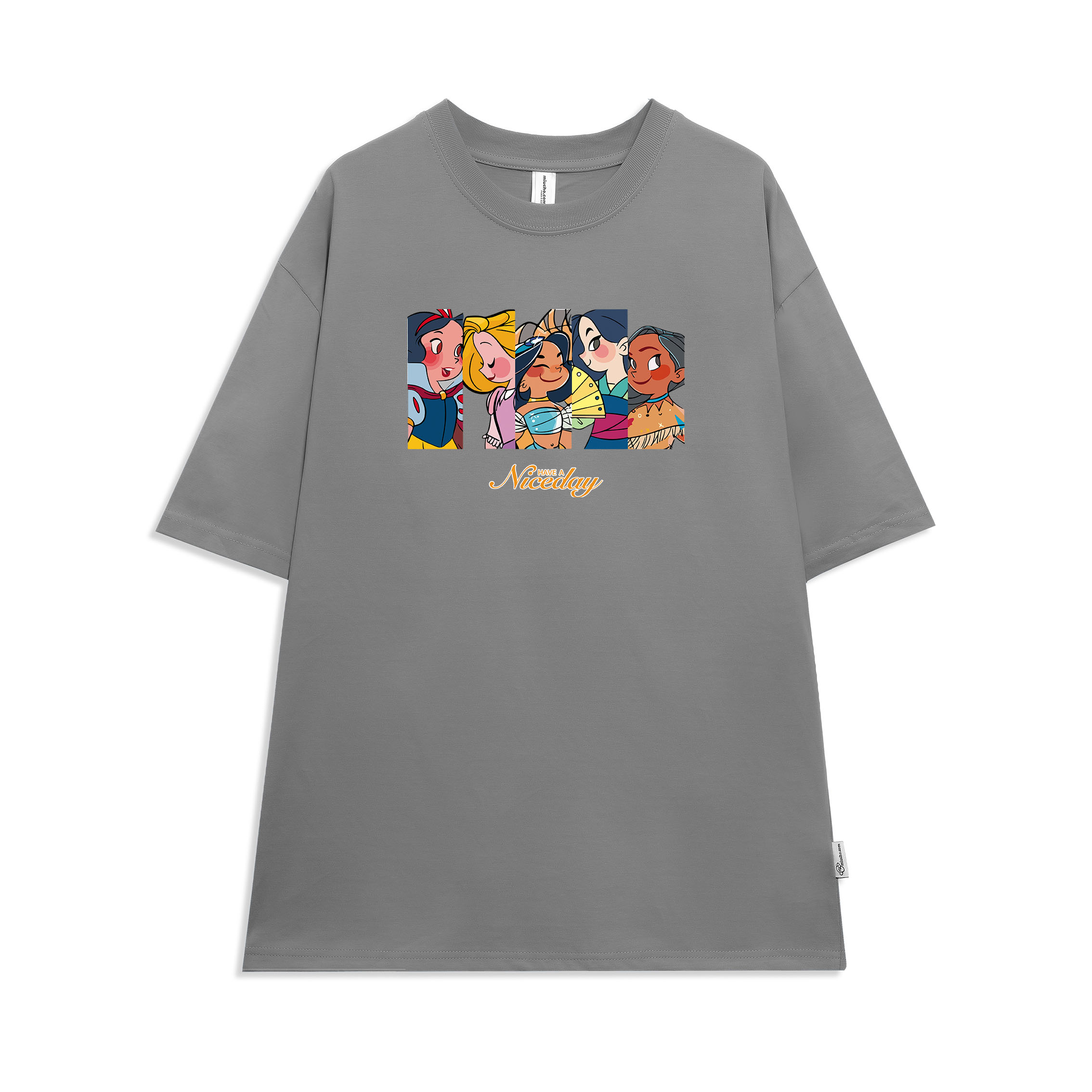 Áo phông nữ form rộng tay lỡ unisex đẹp chất vải cotton hàn quốc AT099 Miucho in hình_thumbnail_17