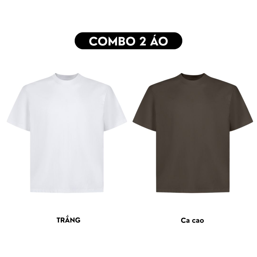 Combo 2 Áo thun trơn form boxy AXT01_thumbnail_15