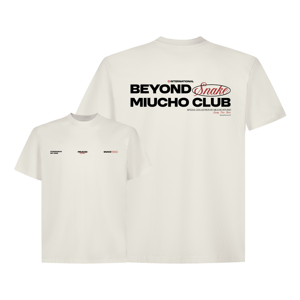 Áo phông tết form rộng local brand cổ tròn chất vải cotton 2c 250gsm 1820 Miucho Club in typography_thumbnail_2