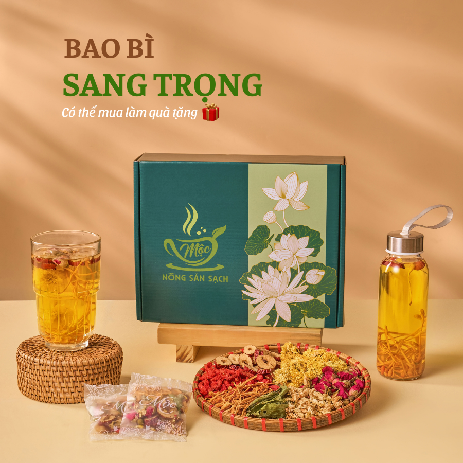 Trà đông trùng 7 vị 30 Gói+ tặng 5 gói + tặng bình thủy tinh + túi đựng_thumbnail_6