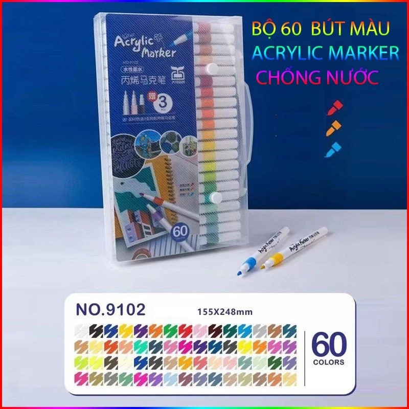 BỘ 60 MÀU ACRYLIC