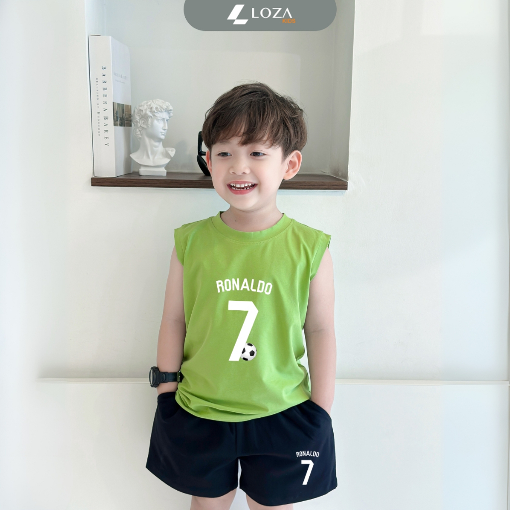Bộ ba lỗ bé trai in số '7 Ronaldo' - Loza Kids BL375