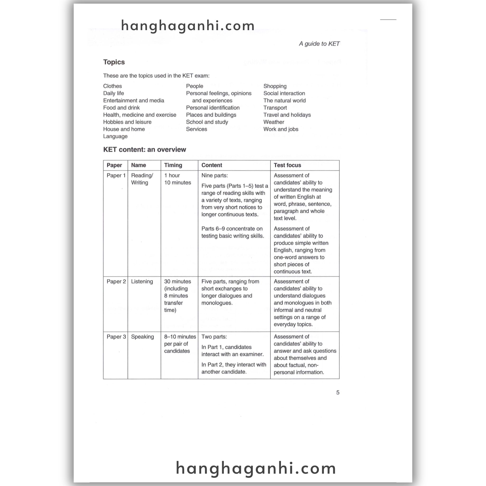 Sách Cambridge Key English Test (Ket) 5 With Answers_thumbnail_1