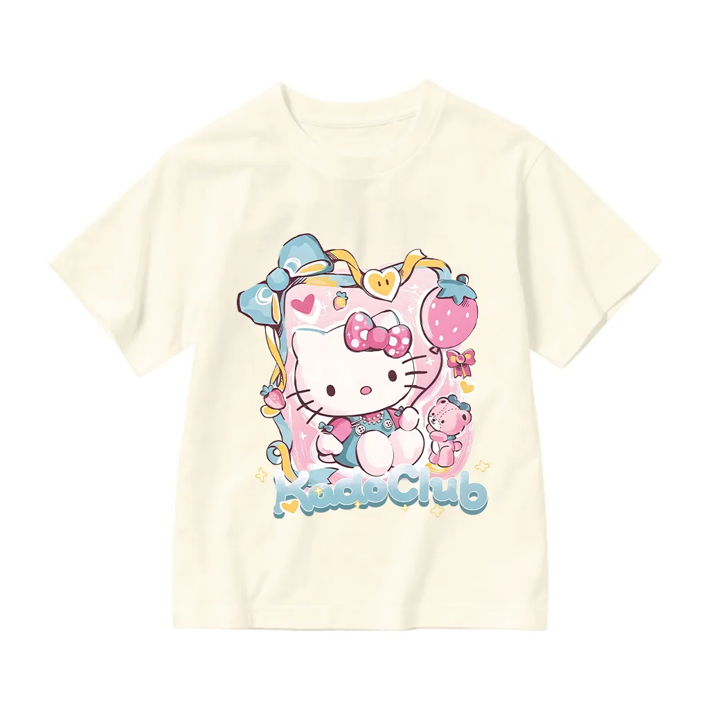 Áo thun bé gái Kado tay ngắn cổ tròn vải cotton thoáng mát dày dặn hình Kitty dễ thương 2871_thumbnail_17