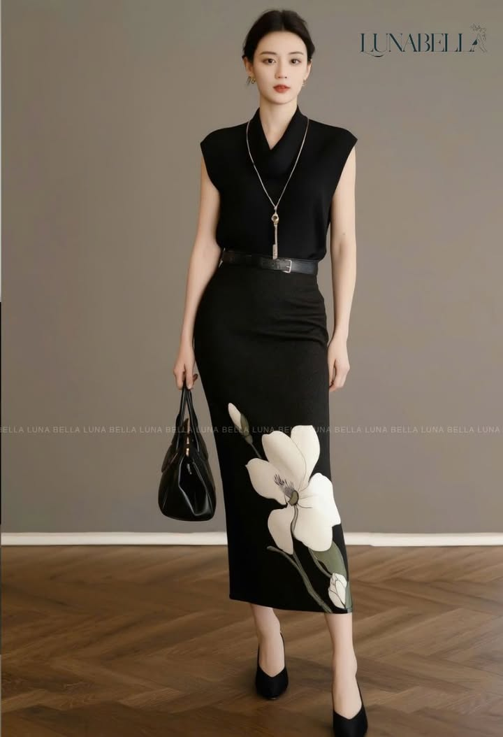 Set áo tay hến YUKI màu ĐEN_thumbnail_0